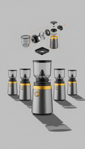 Stepless adjustment burr set titanium coated