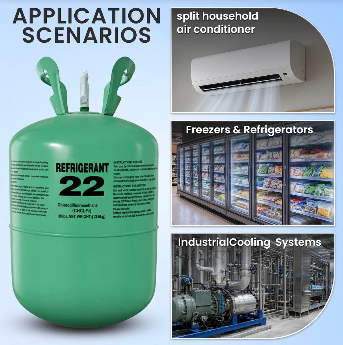 R22 refrigerant cylinder